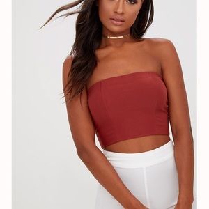 Pretty little thing red tube top